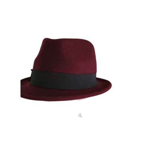 Vintage 100% Wool Fedora Hat With Black Ribbon Accent - Picture 5 of 9